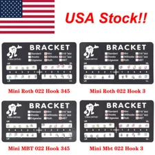 Dental Orthodontic Braces Metal Brackets Mini Roth MBT 022 Slot Hooks 3 4 5 USA