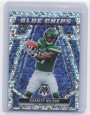 2022 Panini Mosaic #BC-7 Garrett Wilson Blue Chips No Huddle Silver