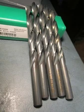 (5) 11/32" x 4-3/4" HSS 135° OAL Black Oxide Finish Jobber Drill