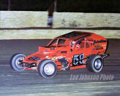 1983 Merv Treichler 4x6 print Dirt Modified Racing - Free Shipping | eBay