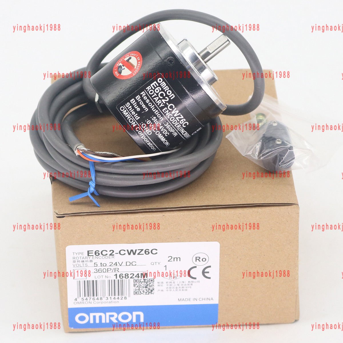 NEW 1PS Omron Rotary Encoder E6C2-CWZ6C E6C2CWZ6C 360P/R IN BOX 