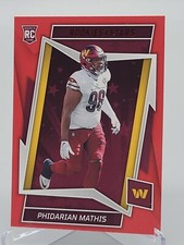 2022 PANINI ROOKIES & STARS PHIDARIAN MATHIS RED PARALLEL ROOKIE CARD COMMANDERS
