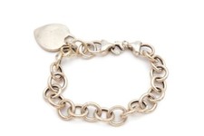 Sterling Silver 925 Heart Bracelet 7.75" H2