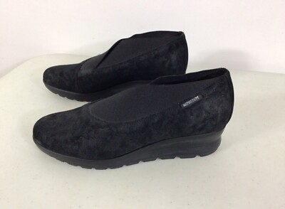 Mephisto Black Suede Air Jet Shoes Slip On Womens 7