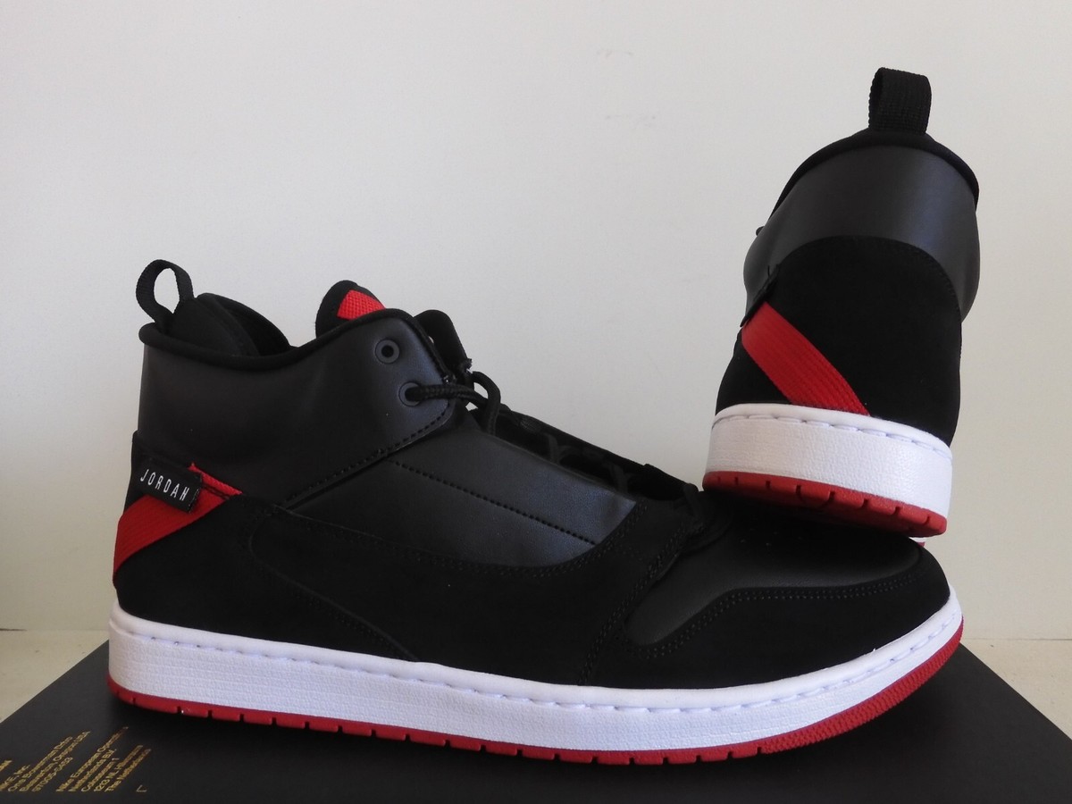 NIKE AIR JORDAN FADEAWAY BLACK-WHITE-GYM RED SZ 14 [AO1329