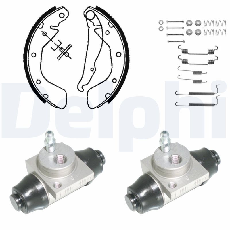 Mâchoires de frein DELPHI KP968 à haute résistance thermique pour Opel Astra G