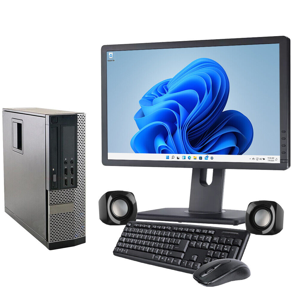 CORE i5 COMPUTER WINDOWS 11 DESKTOP SFF WIDESCREEN PC BUNDLE,16GB RAM,  240GB SSD