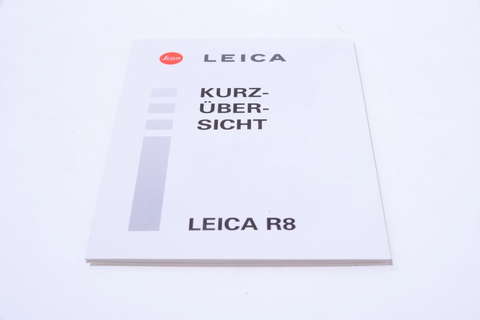 ✅ LEICA R R8 CAMERA ORIGINAL SHORT INSTRUCTIONS MANUAL GERMAN 131-1