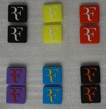 New ROGER FEDERER "RF" VIBRATION DAMPENER TENNIS RACQUETS 2pk dampner Racket