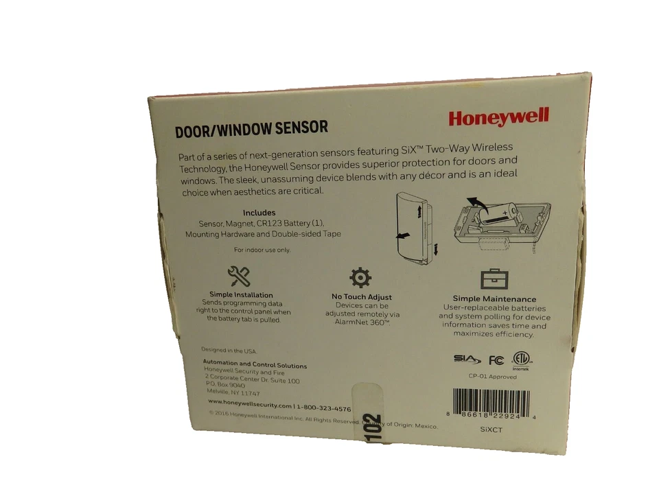 Honeywell SiXCT (Sensor Inalámbrico Puerta/Ventana)- NUEVA CAJA ABIERTA Foto 3 de 4