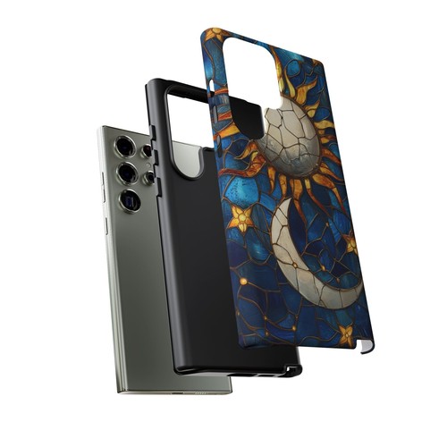Celestial Sun Moon Glass Phone Case for iPhone, Samsung Galaxy, Pixel - 第 173/240 張圖片