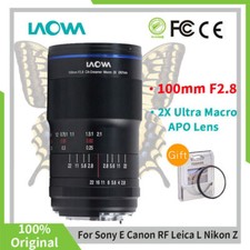 Laowa 100mm F2.8 CA-Dreamer Macro 2X Full Frame Lens for Canon Nikon Sony Leica