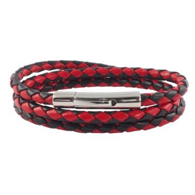 König Design Collana Uomo In Pelle Nera 6mm - Girocollo In Pelle Con Chiusura A Pressione, Lunghezza Regolabile 17-100 Cm