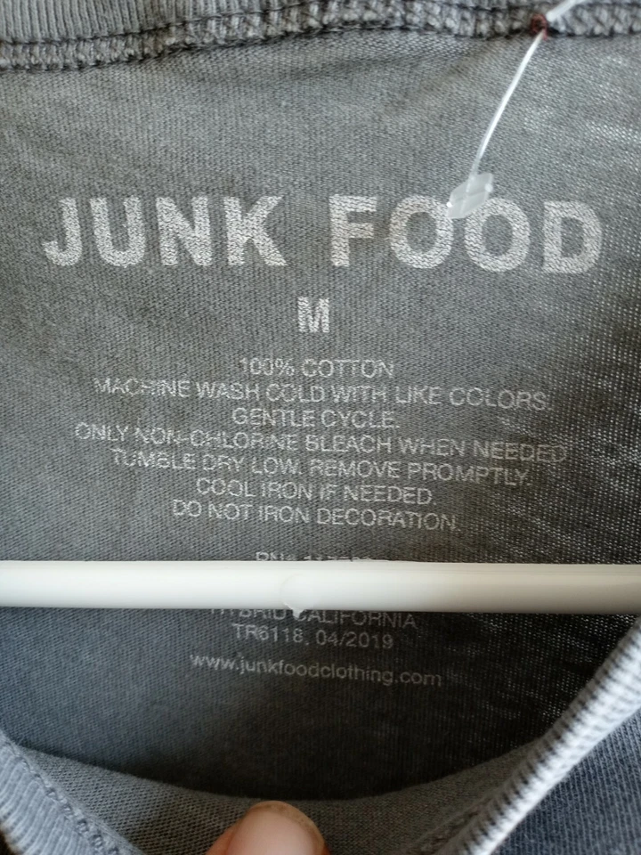 Camiseta de manga corta Junk Food Youth AC/DC Trail - gris mediana Foto 3 de 4