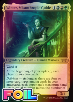 x1 Winter, Misanthropic Guide DSK Duskmourn MTG 240 FOIL RARE M/NM