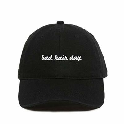 Bad Hair Day Baseball Cap Embroidered Cotton Adjustable Dad Hat