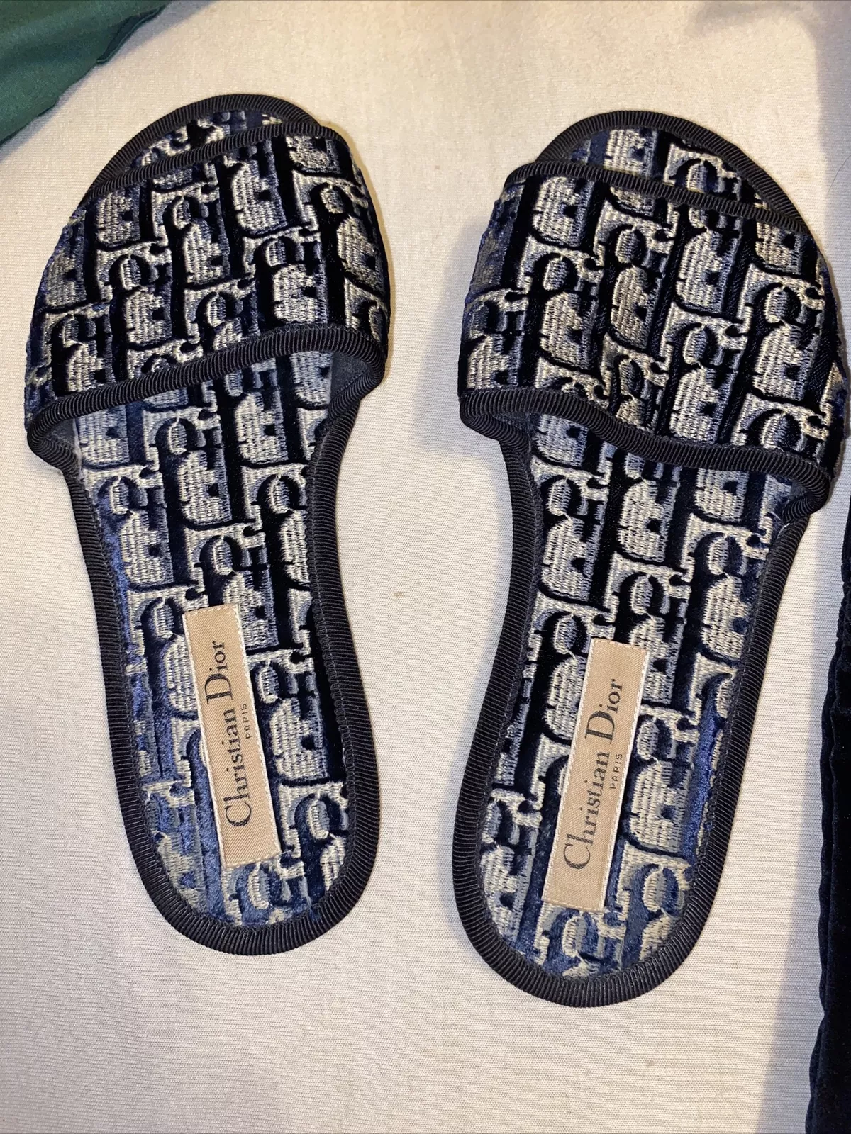 Sandales obliques Dior #1 Christian CHEZ MOI NT 0820 taille marine : 35,5