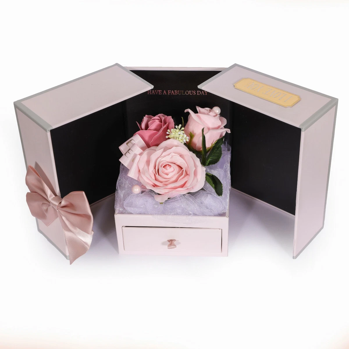 Millionspring Rosa Rosenstrauß Bausatz - Künstliche Rosen Als Geschenk & Deko Für Hochzeit, Muttertag, Valentinstag