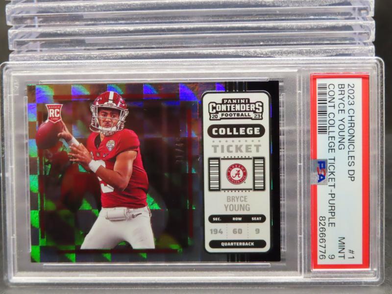 Bryce Young Panini Chronicles Draft Picks Contenders College Ticket #1 Purple