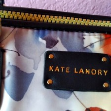 Kate Landry Floral Tote Bag Travel Handbag Lightweight Zip Top