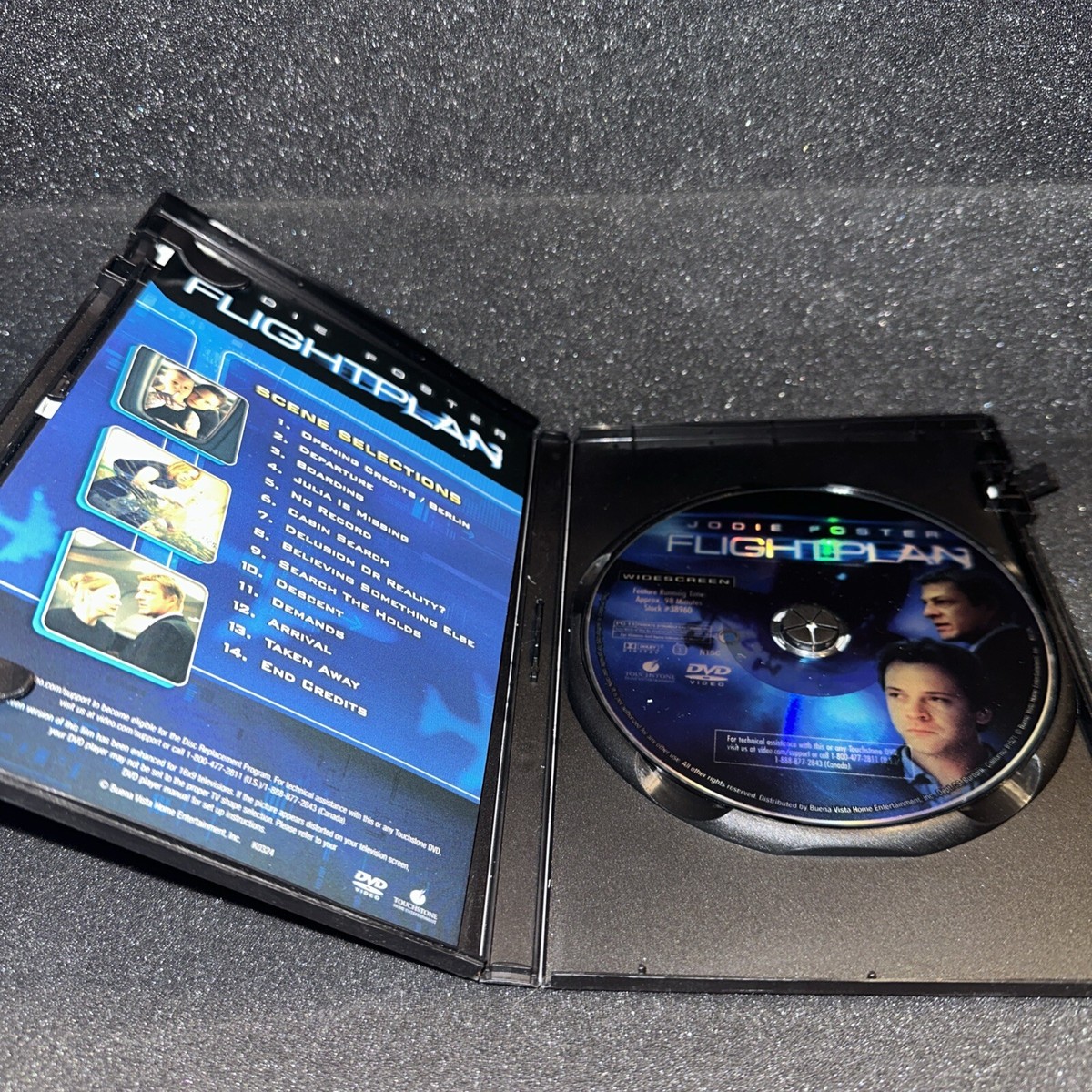 Flightplan (DVD, 2005, Widescreen) Jodie Foster 786936270532|