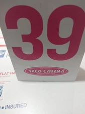 TACO CABANA Table Tent Number 3 P.P.C ESTATE 