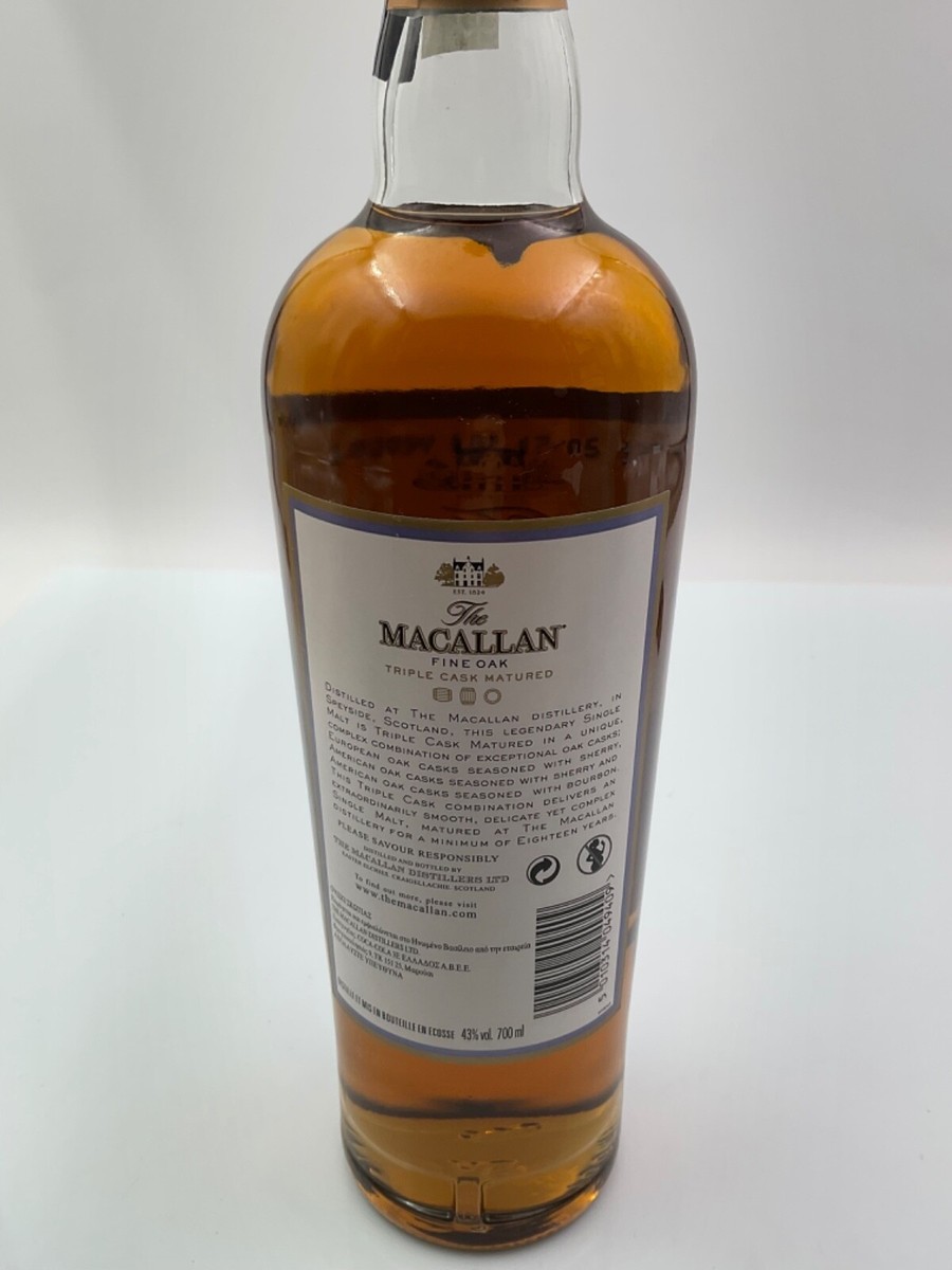 WHISKY MACALLAN 18 YEARS OLD FINE OAK TRIPLE CASK 70cl. IN BOX | eBay
