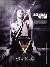 George Lynch 2007 Dean Markley Super-V guitar strings ad 8 x 11 advertisement