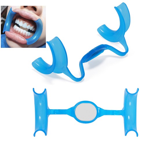 Abridor bucal dental en forma de M con espejo retractor de mejillas blanqueamiento dental - Imagen 8 de 12