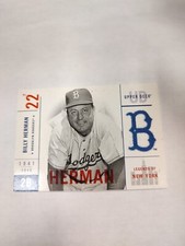 2001 Upper Deck Legends Of New York Billy Herman Brooklyn Dodgers #1 (PWE)