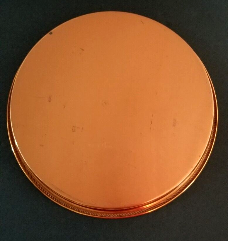 Vintage Coppercraft Guild Copper Serving Tray 15 inch Round eBay