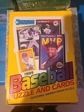 1989 Donruss Baseball Puzzles And Cards Wax Box 36 Packs Sealed