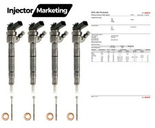 4x A6400700787 Bosch Einspritzdüse Injektor Mercedes A-B Klasse Smart 0445110167