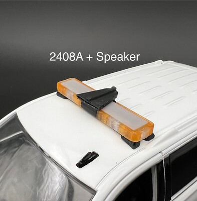 1/24 25 27 LED Ready Whelen Edge Lightbar Amber W/ Speaker Security Work Tow