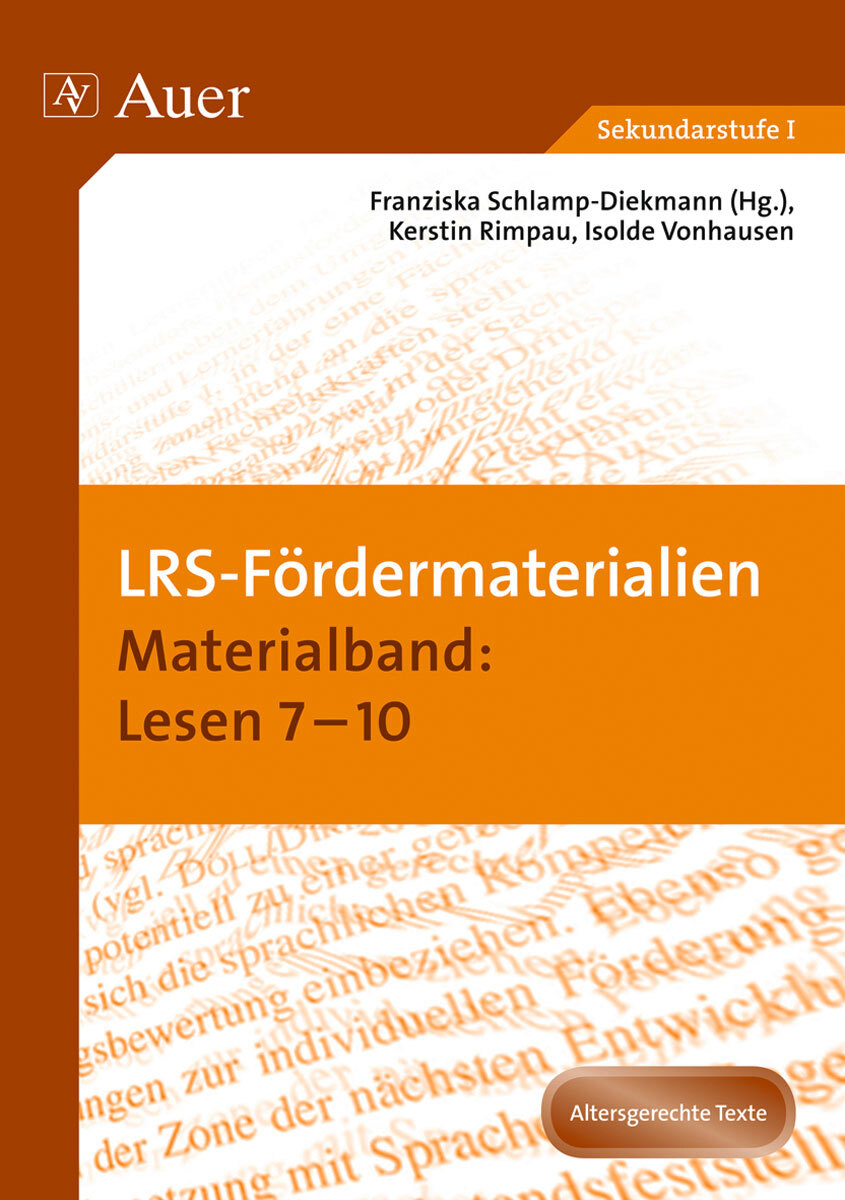 Franziska Schlamp-diekmann / Lrs-fördermaterialien 4