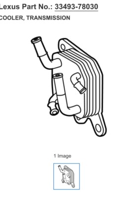 Transmission Oil Cooler 33493-F6010 for 2022 - 2024 Lexus NX