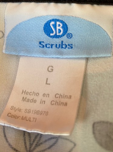 SB S/S TOP DE EXFOLIANTE ROSA NEGRO AZUL FLORES SIMULADAS CORBATA TRASERA TALLA L - Imagen 6 de 8