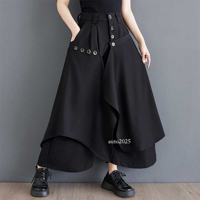 Gothic Pants Womens Loose Large Size Casual Wide Leg Chinese