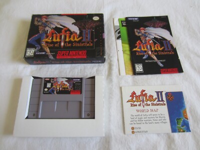 Lufia II Rise of the Sinistrals SNES Super Nintendo CIB Complete