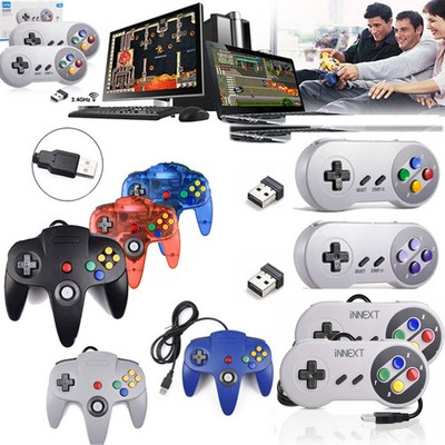 Wired N64 SNES USB Controller GamePad für Super Nintendo PC Win Mac Raspberry Pi