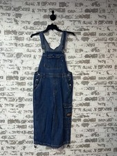 Disney Pooh Overall Bibs Denim Jumpsuit Size MEDIUM 90s Style