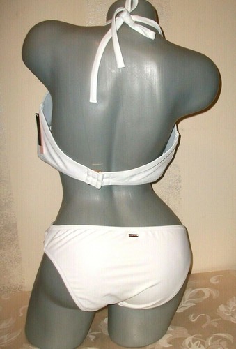 Maillot de bain bikini hipster blanc havane bombshell 38DD L Victoria Secret neuf avec étiquette - Photo 4/6