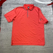 FootJoy Polo Shirt 2XL XXL Pink Athletic Performance Outdoors Preppy Golfer Mens