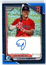 2024 Bowman Chrome #BMA-VA Vladimir Asencio Mojo Autographs Blue #/150