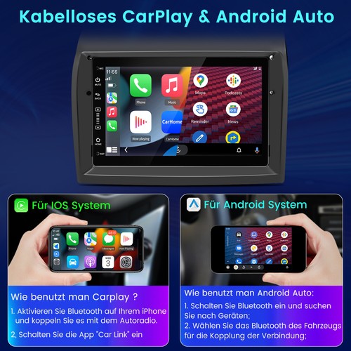 Carplay Android 13 2+64GB Autoradio Für Fiat Ducato Citroen Jumper Peugeot Boxer - Bild 5 von 14