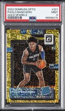 2022 PANINI DONRUSS OPTIC GOLD SPARKLE #221 PAOLO BANCHERO 1/24 PSA 9