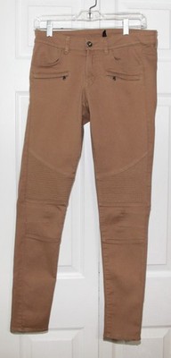 Divided By H&M Skinny Moto Biker Copper Jeans Sz 10