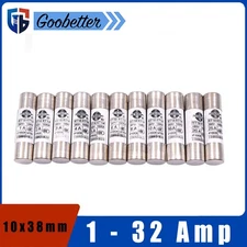 1 - 32 Amp Ceramic Fuse 10 x 38mm Electrical Household Mains Plug Cartridge Fuse