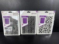 Lot of 3 Gemini Crafters Companion 3D Embossing Folders - 5 x 7