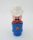 Vintage Fisher-Price Little People Western Town Cowboy Sheriff Figure